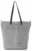 Kožené kabelka shopper bag Vera Pelle světle šedá 80041